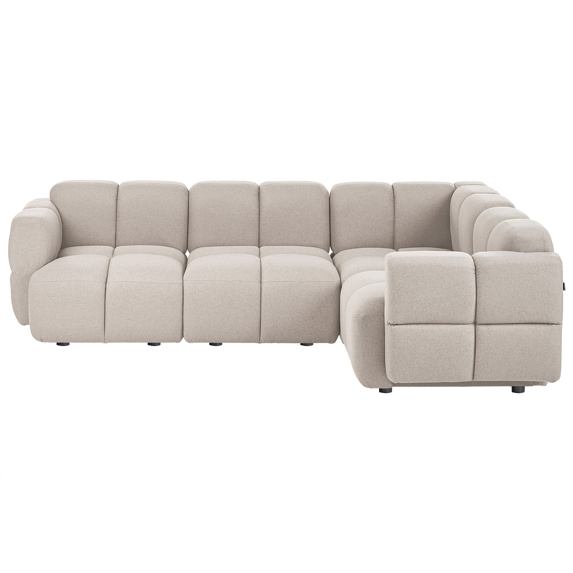 Modulär hörnsoffa 4-sits MAKSABERG Beige Vänstervänd