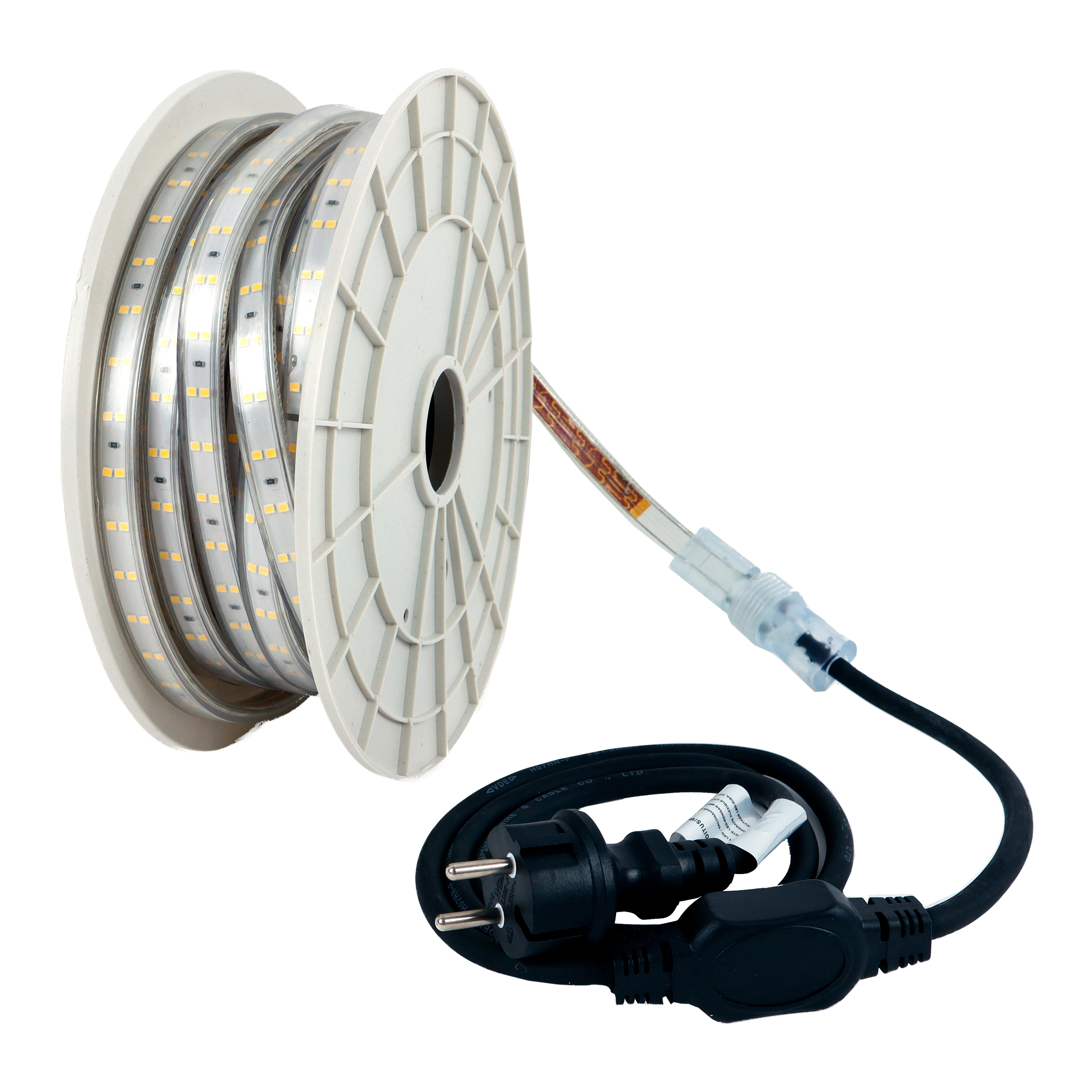 Led Energie Byggarbetsplatsljusslinga 230V 15m 14*7mm 12000lm 4000K 8W/m 800lm/m