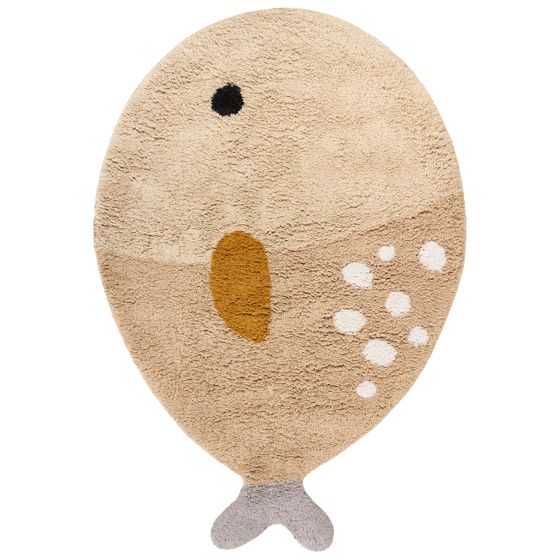 Barnmatta BLOOP Beige 80 x 120 cm Bomull