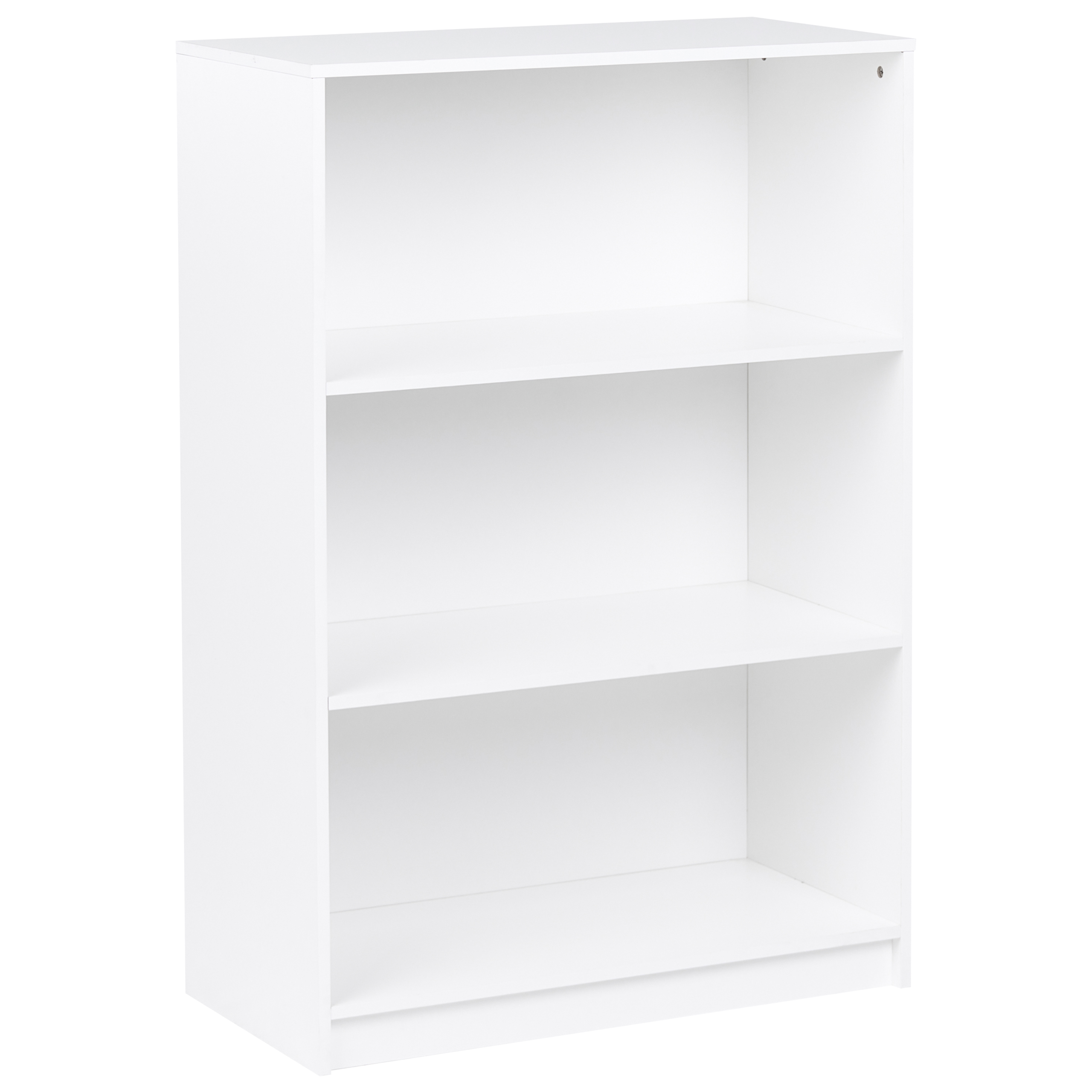 Bokhylla med 3 hyllor ZEHNA 117 cm Vit