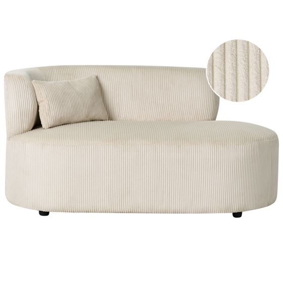 Vänstervänd schäslong VANVEY Manchester Ljusbeige