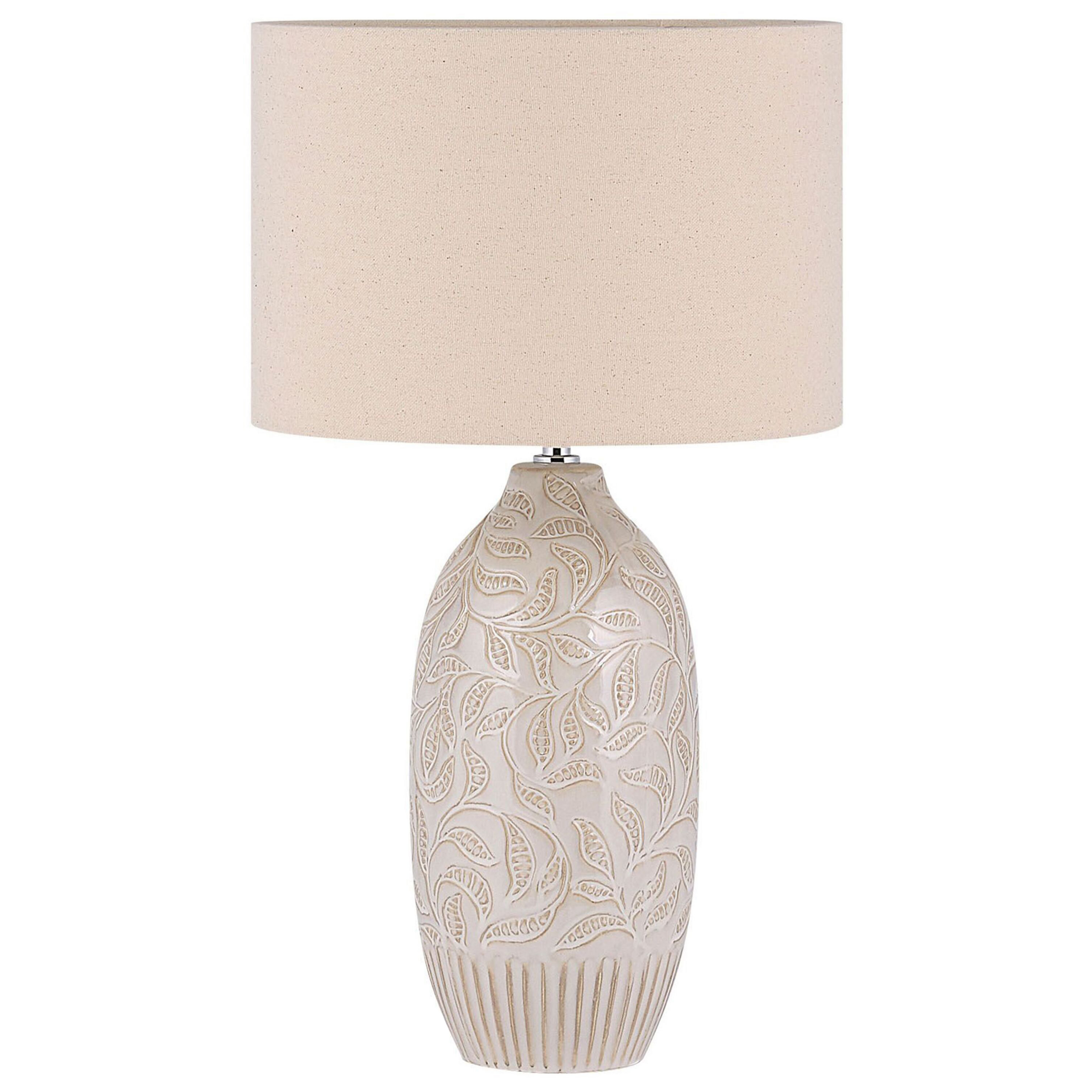 Bordslampa SALZA Keramik Beige