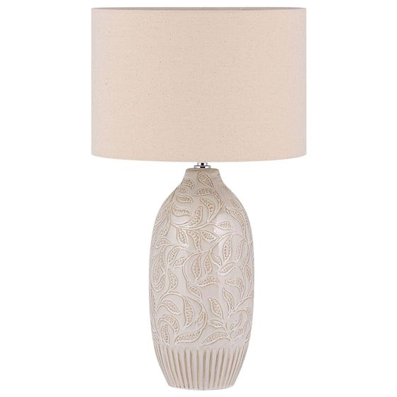 Bordslampa SALZA Keramik Beige