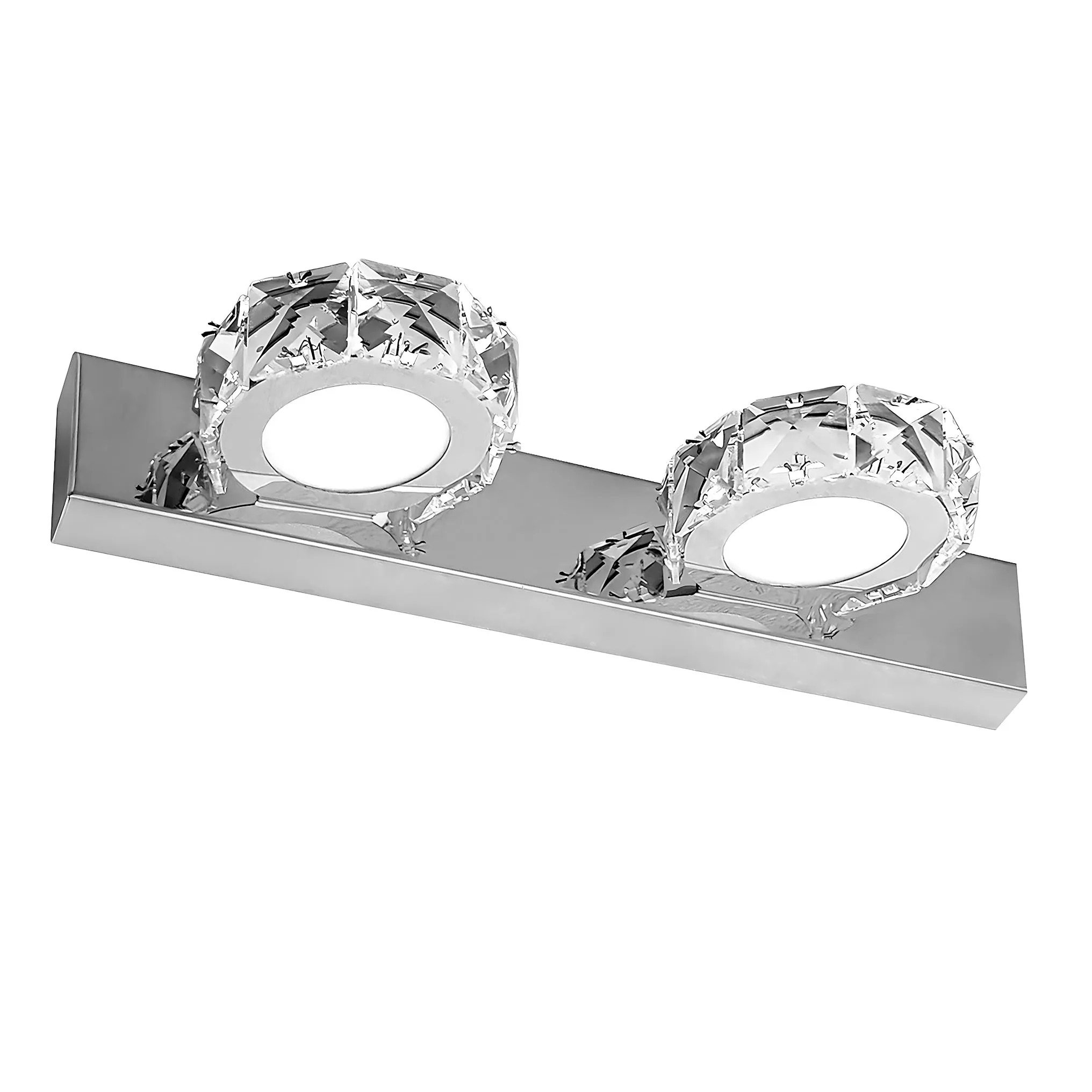 TOOLIGHT vägglampa APP1936-2W LED Krom 12x12x32cm