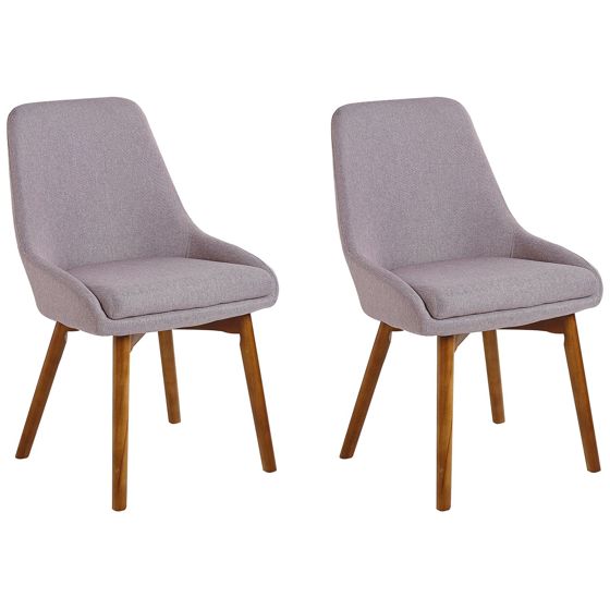 Set med 2 matstolar MELFORT Taupe