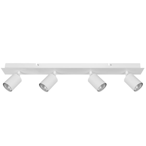 Spotlight med 4 lampor TIGRIS Justerbar Metall Vit