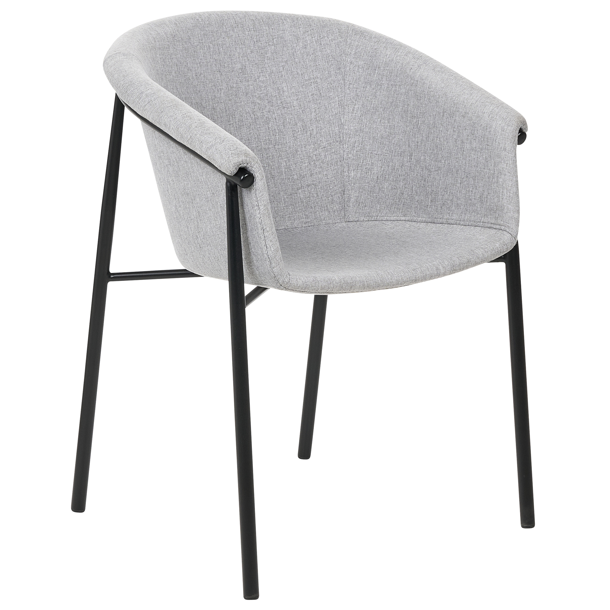 Set med 2 matstolar AMES Ljusgrå