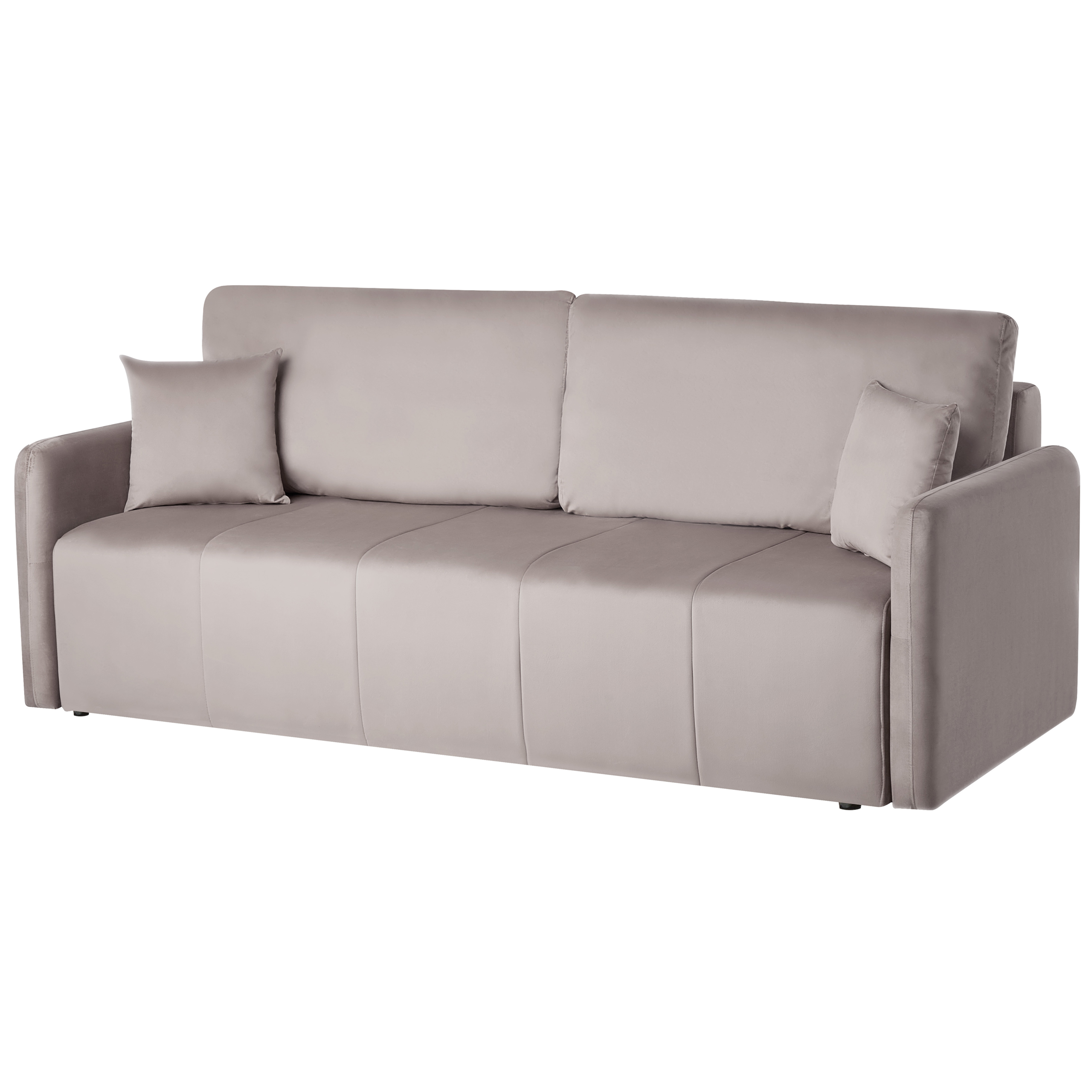 Bäddsoffa 3-sits EGGE Sammet Taupe