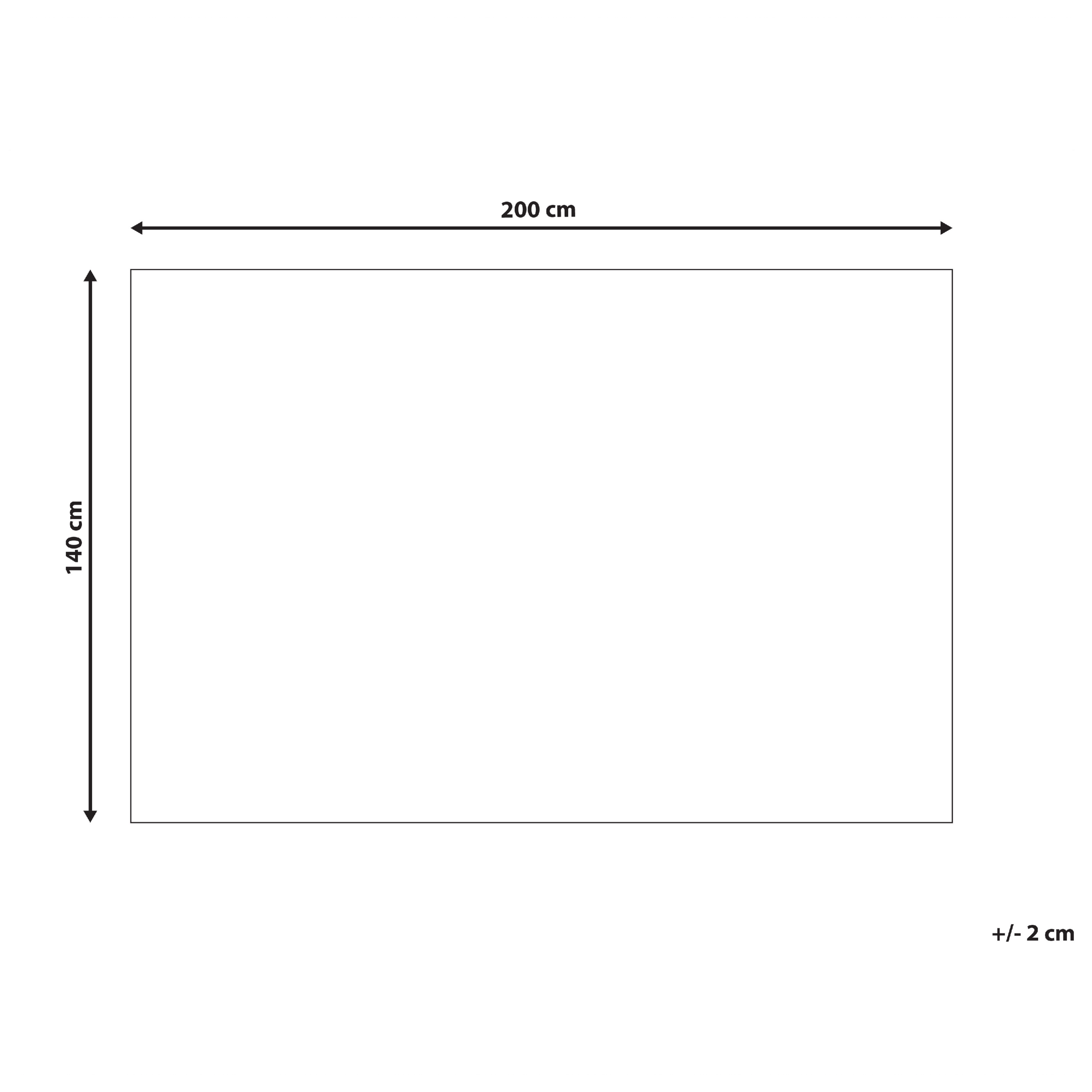 Matta ELLEK Vit 140 x 200 cm Ull