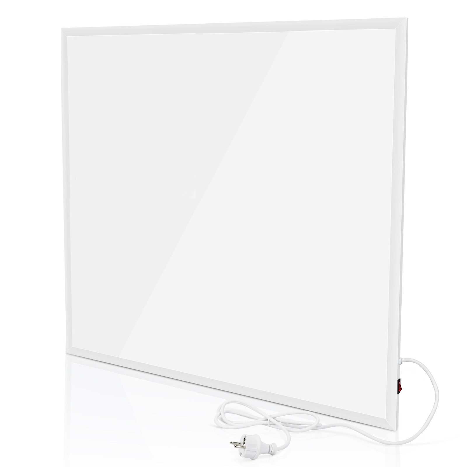 NETTLIFE Väggmonterad infraröd värmare, Energieffektiv 350W med överhettningsskydd, 62x62x1,5cm