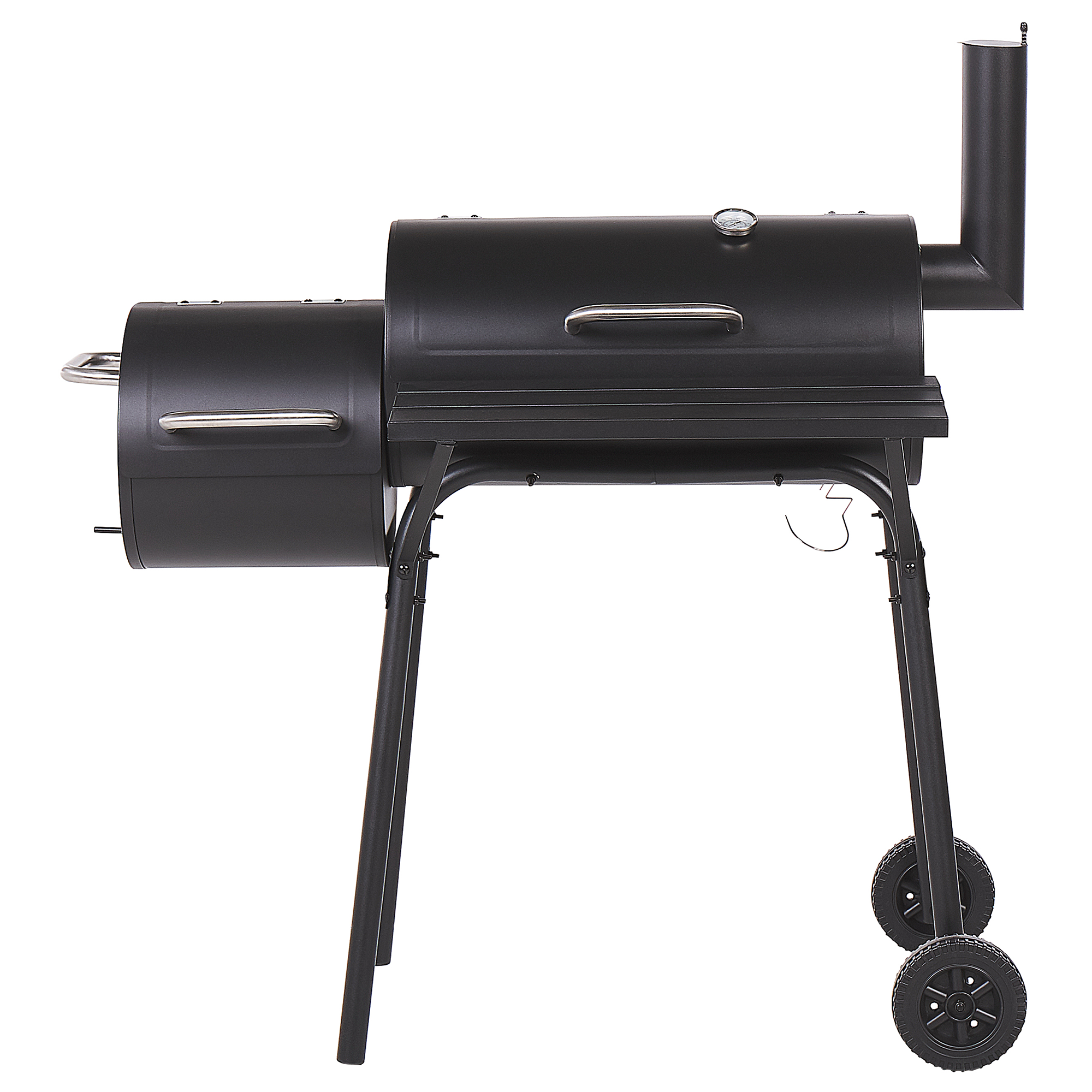 Kolgrill KATLA med rökugn Metall Svart