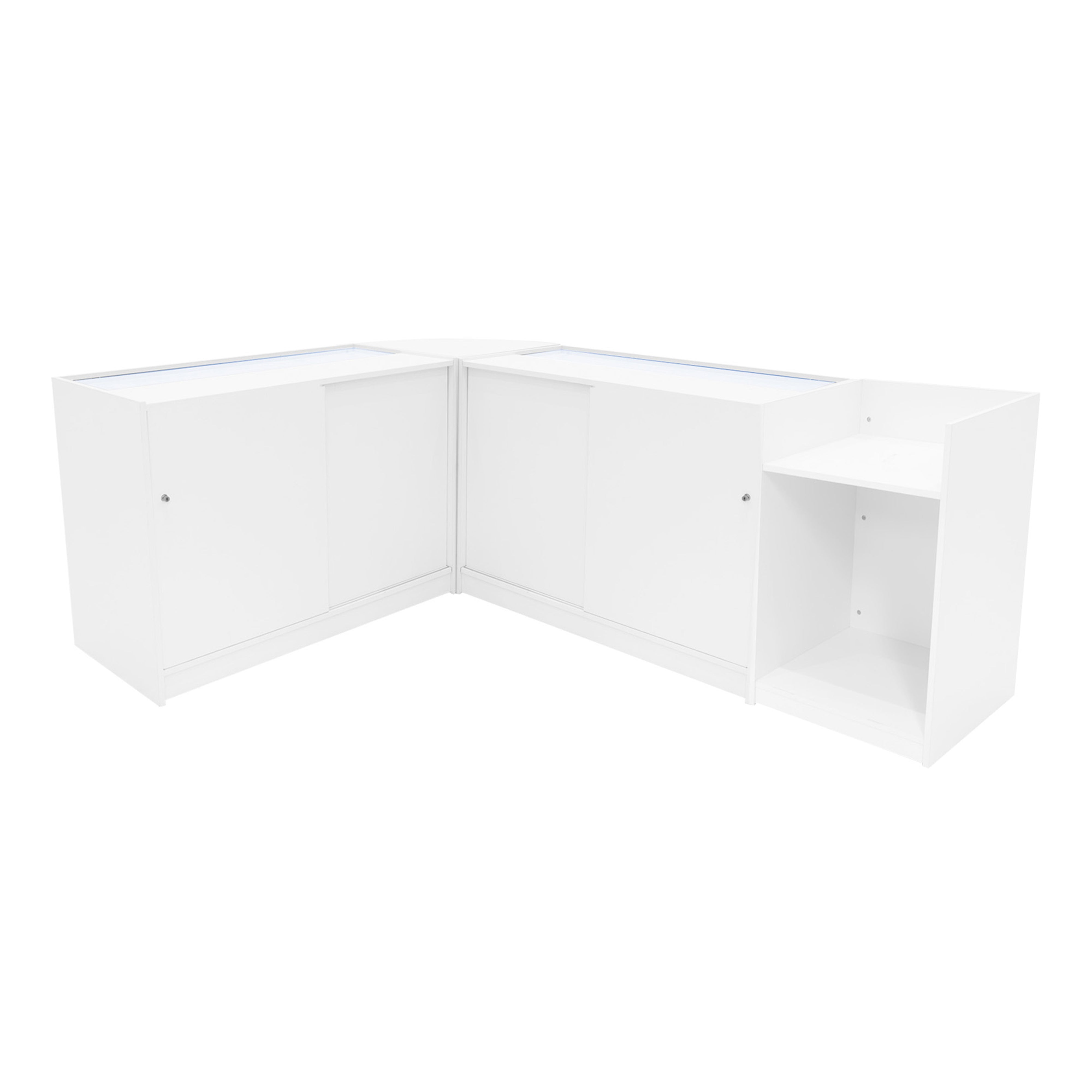 Gravity LED-butiksdisk serie B1200, C1200, TB60 och CM60 - vit