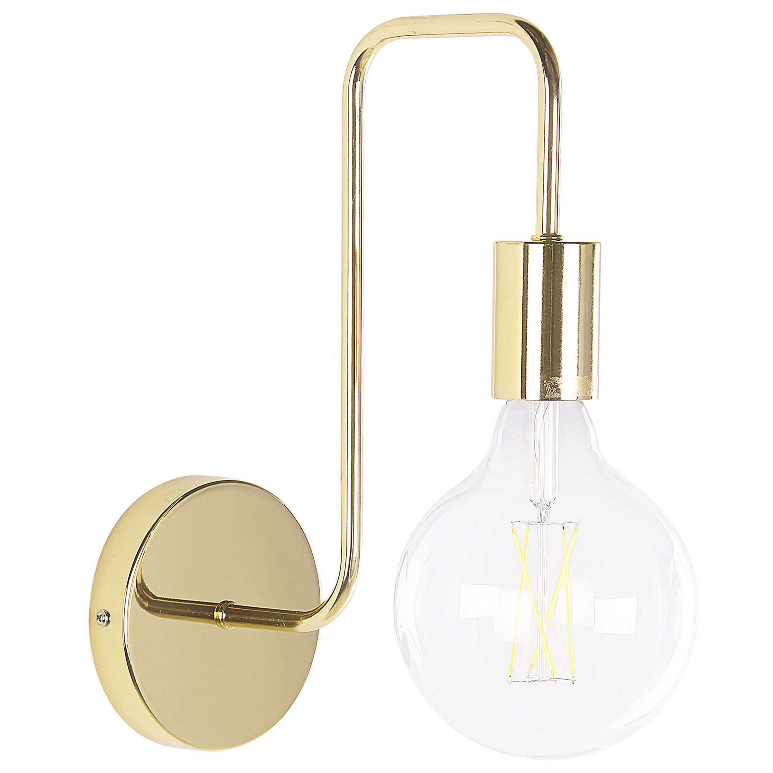 Vägglampa SAVENA Metall Guld