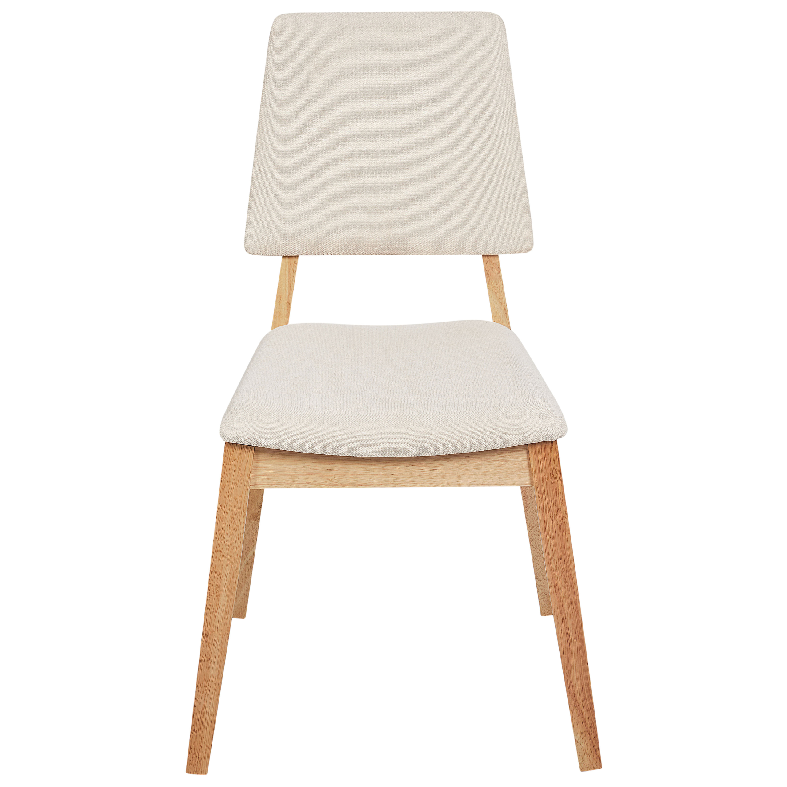 Set med 2 matstolar MERRILL Trä Ljusbeige