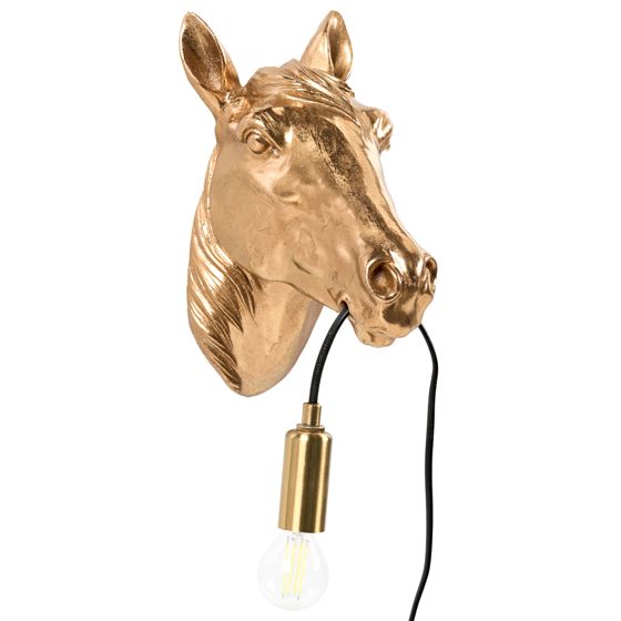 Vägglampa Häst PHILIPPE Guld