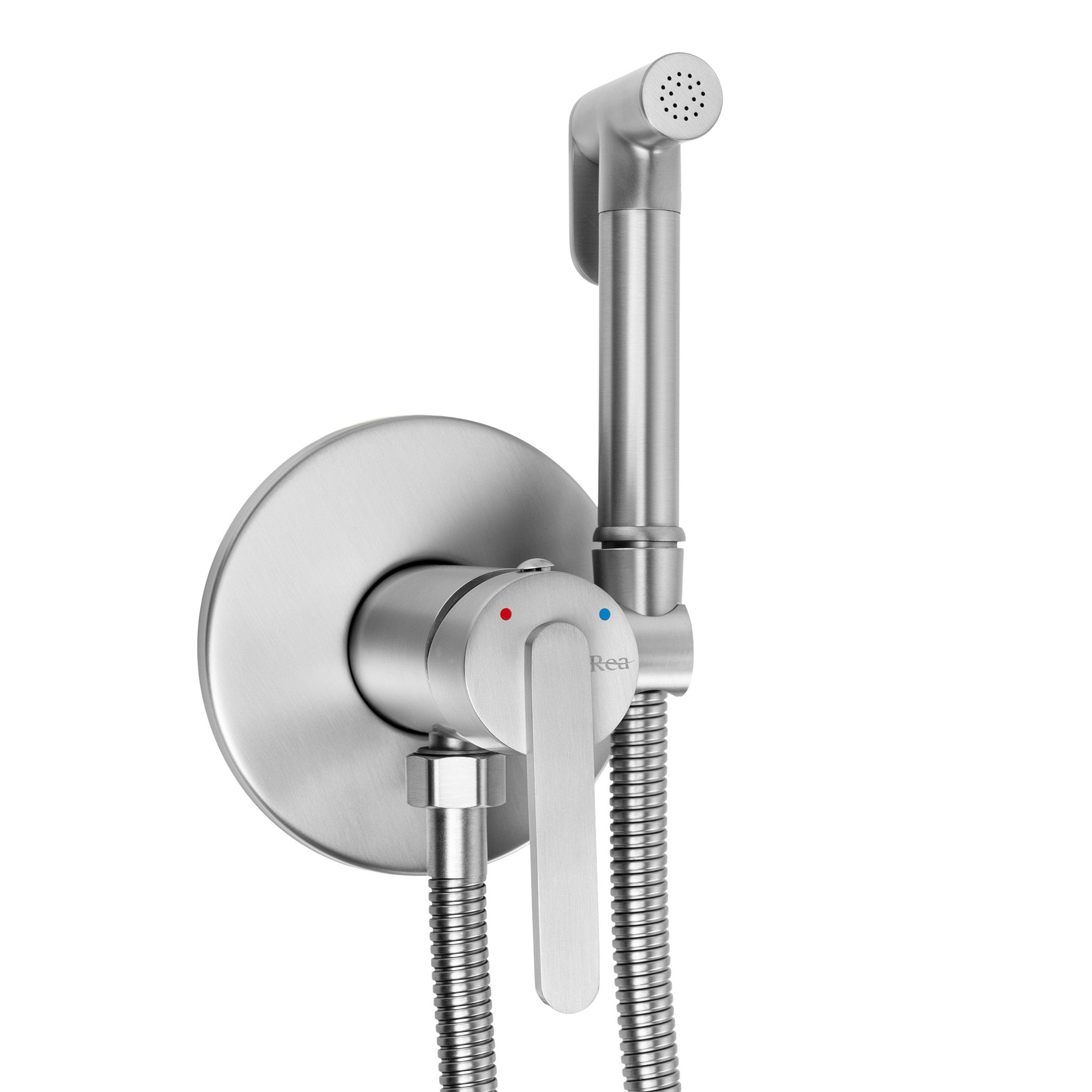 REA bidetblandare Ontario , Borstad nickel, 5,5x2x12cm