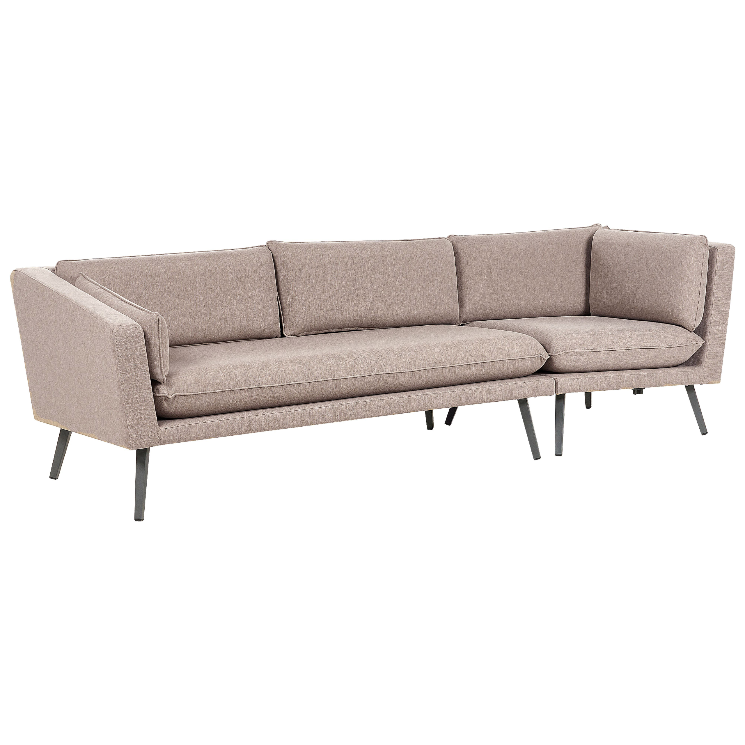 Trädgårdssoffa 3-sits LORETELLO Beige Högervänd