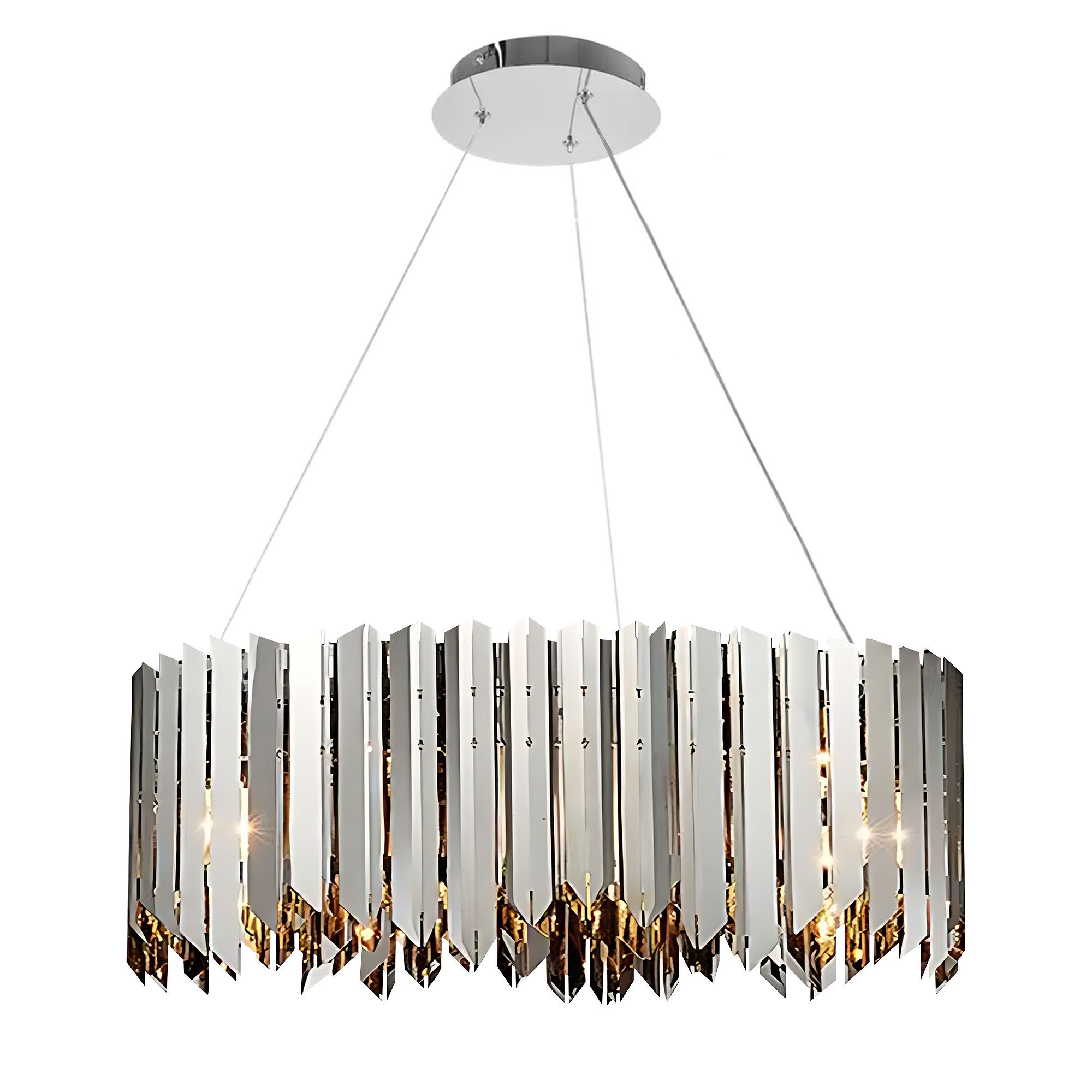 TOOLIGHT hängande taklampa APP1763-8CP Krom 50x50x25cm