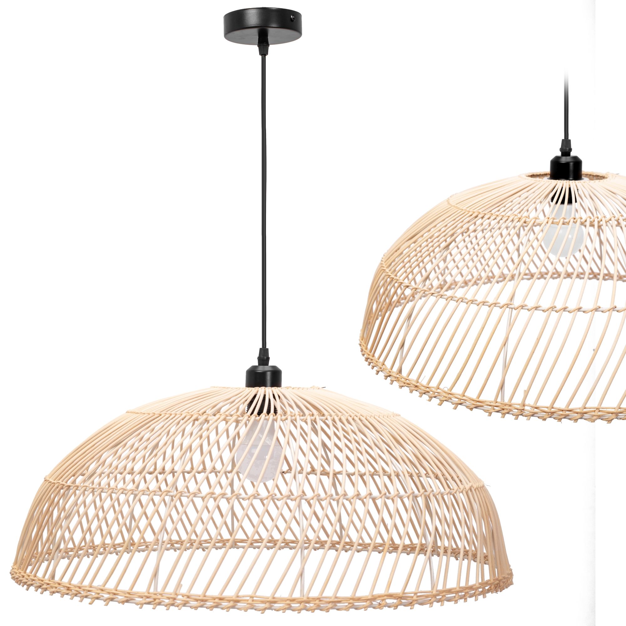 TOOLIGHT hängande taklampa APP988-1CP Brun 23x61x90cm