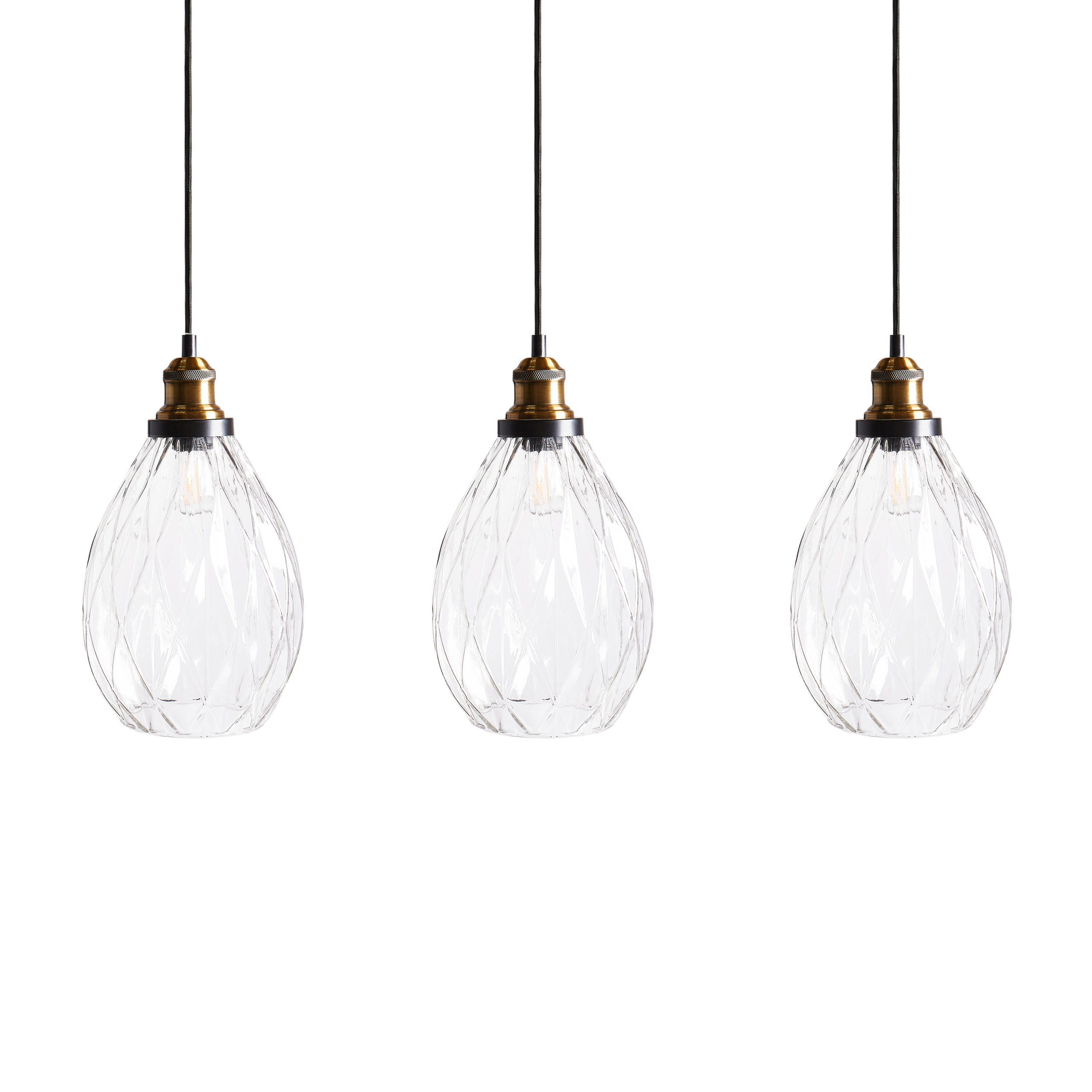 Pendellampa COOSA Glas Transparent