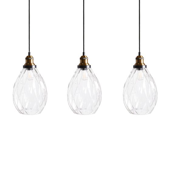 Pendellampa COOSA Glas Transparent