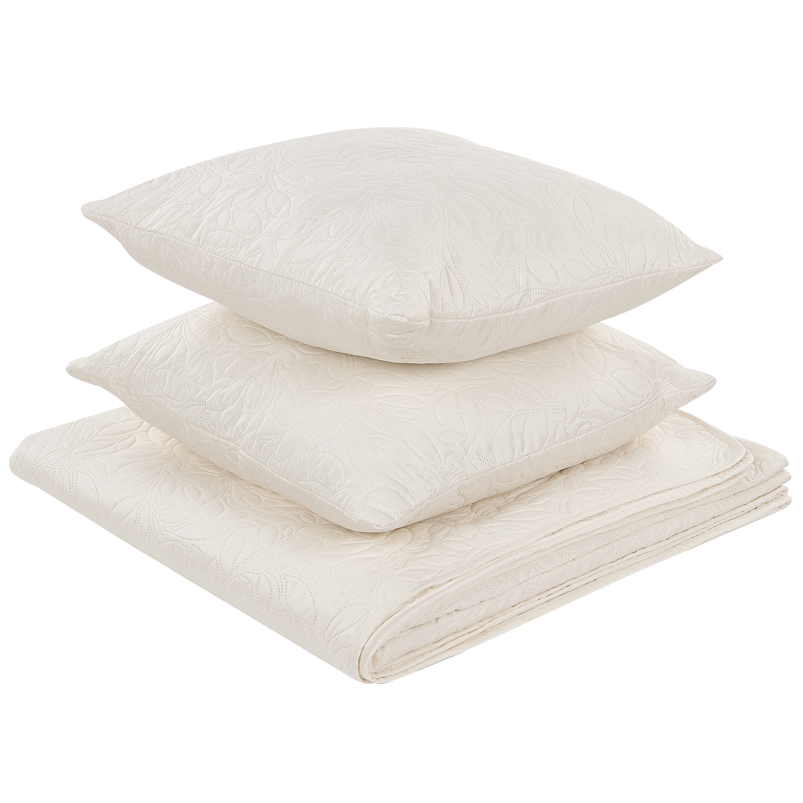 Sängöverkast med kuddar RUDKHAN 140 x 210 cm Off-White