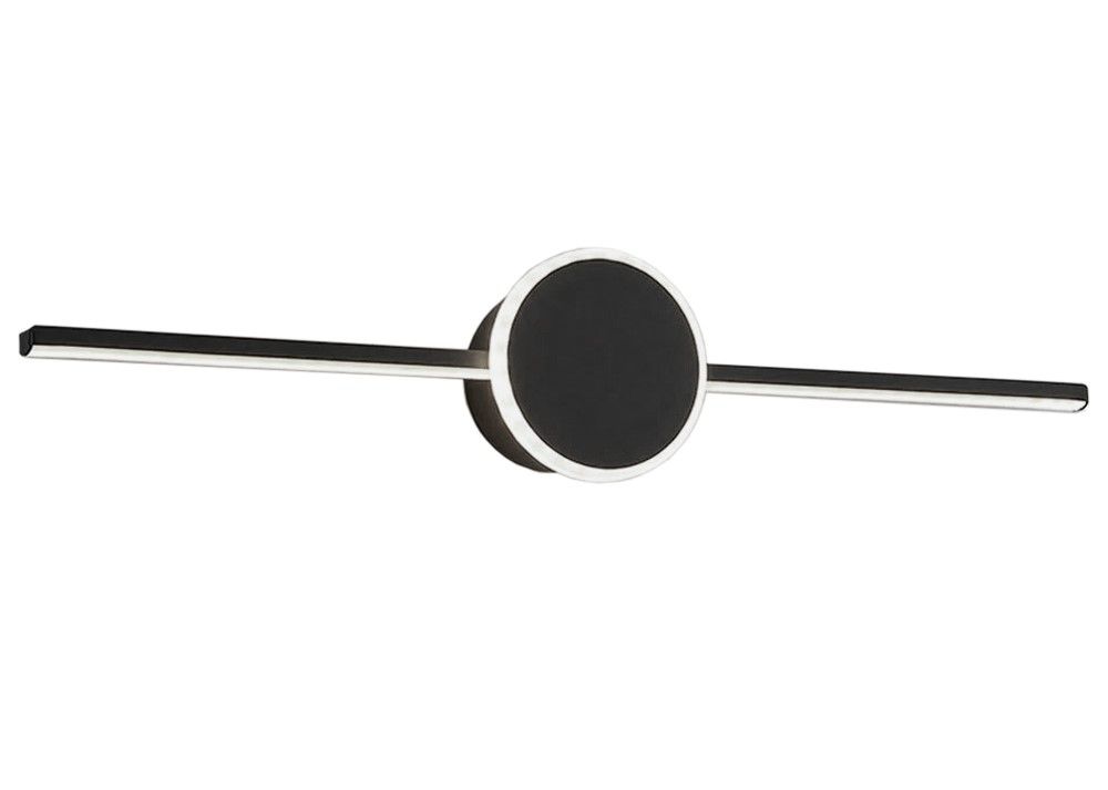 TOOLIGHT vägglampa LED APP849-1W ROUND 60CM Svart 61x11x12cm