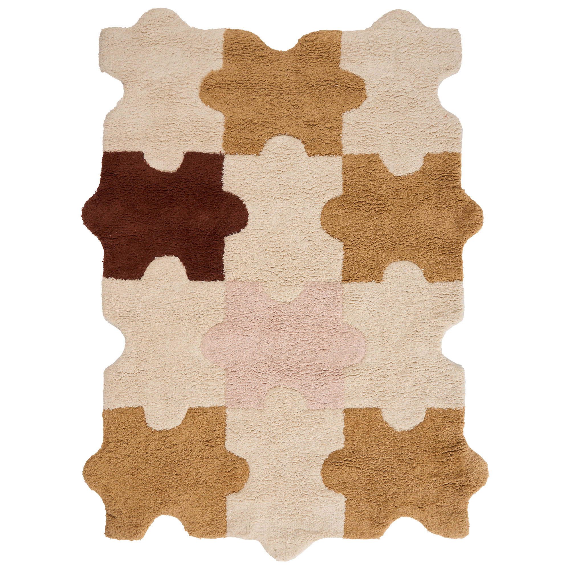 Barnmatta JIGSAW Flerfärgad 90 x 120 cm Bomull