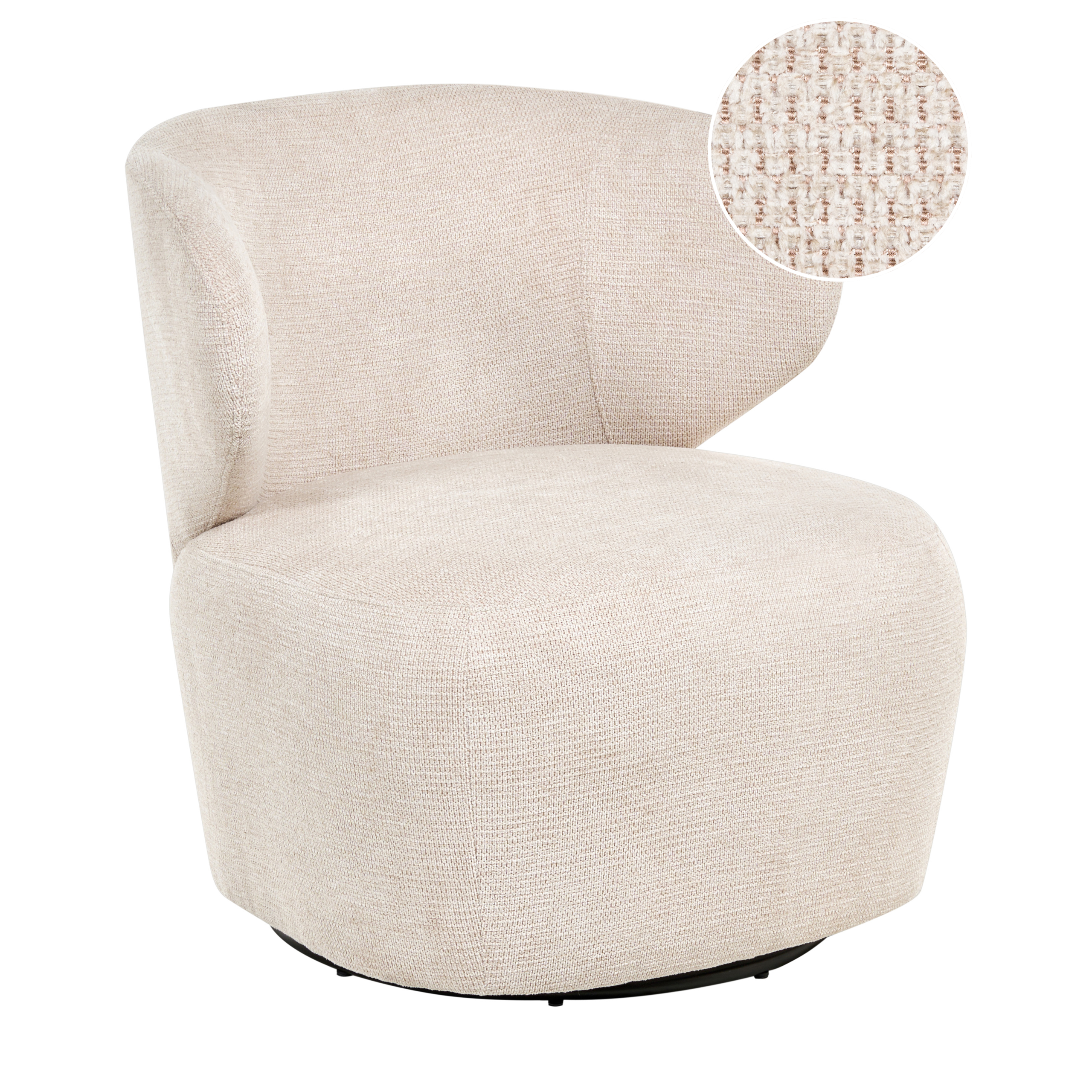 Svängbar fåtölj ALVDAL Ljusbeige