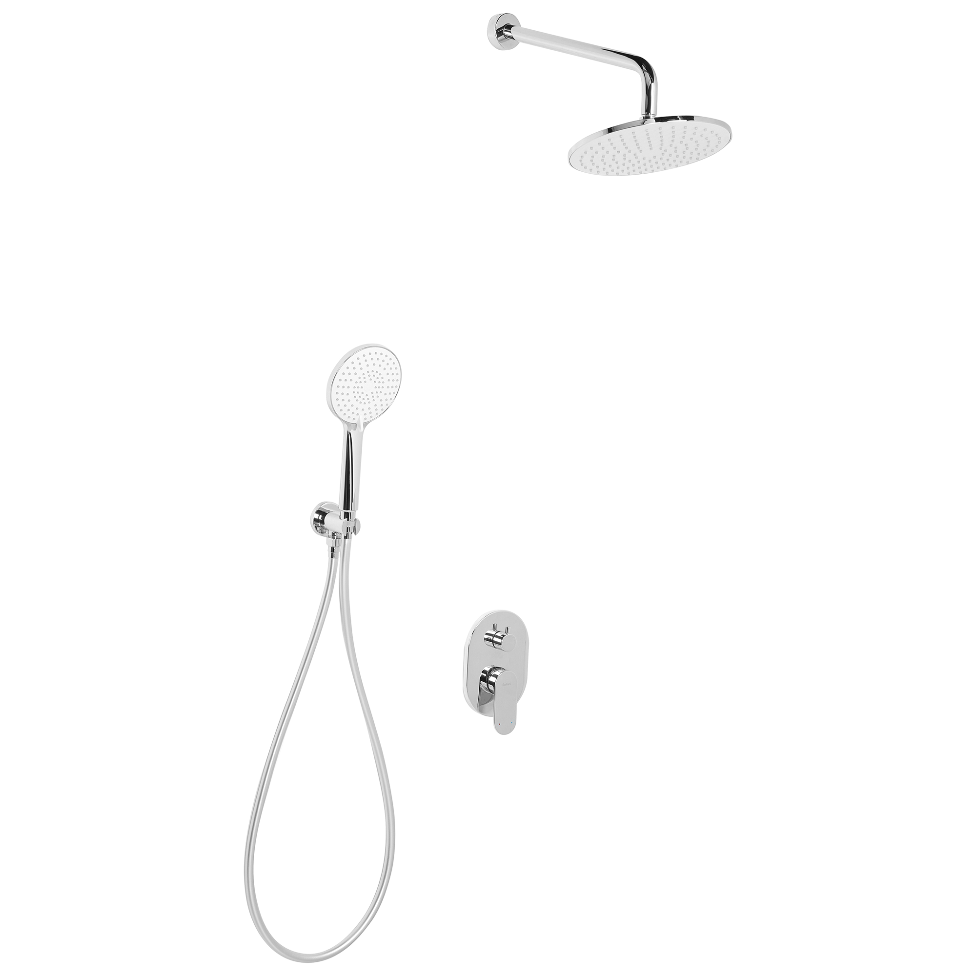 Nedsänkt duschset med regndusch TINGUIRIRICA Silver