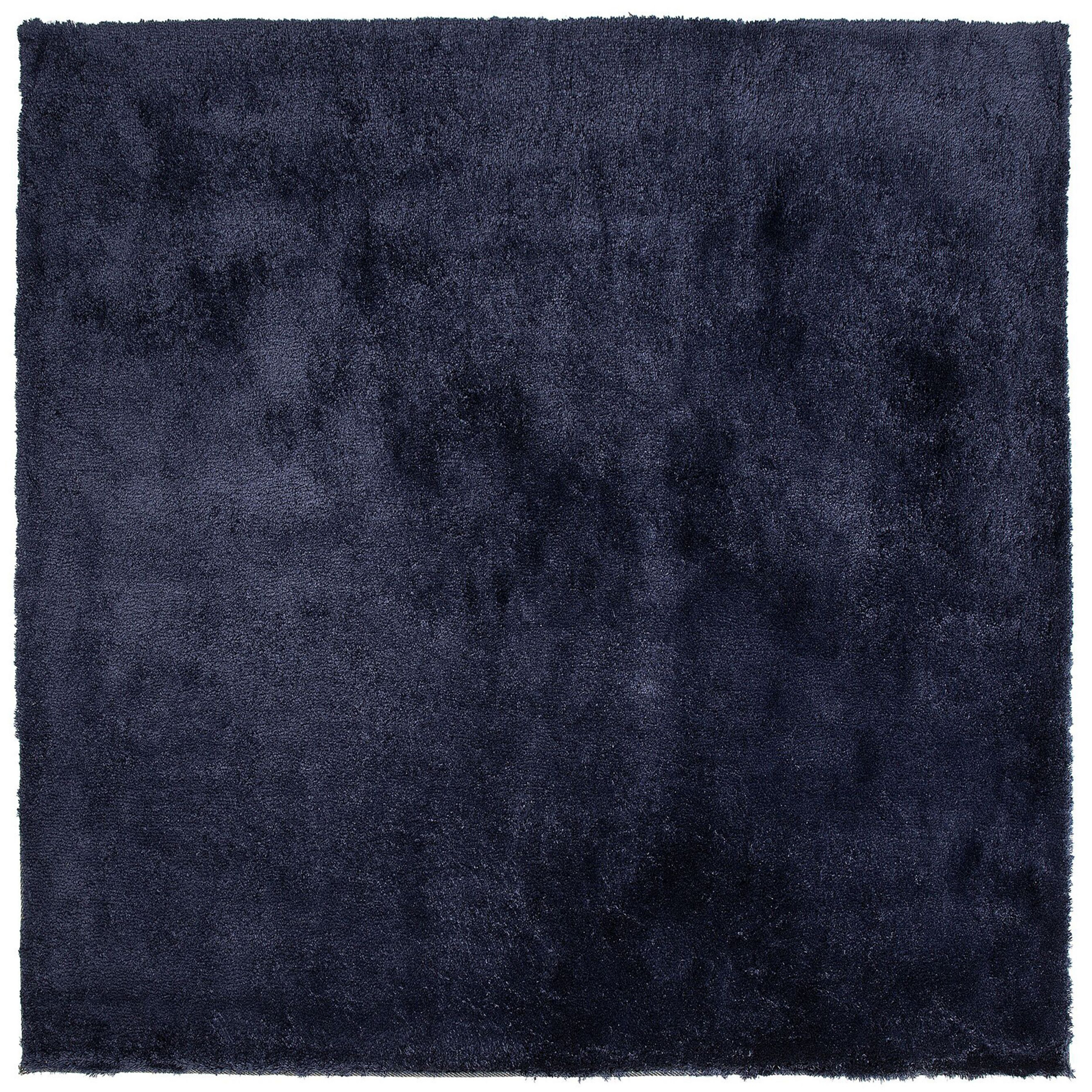 Matta med lång lugg EVREN Mörkblå 200 x 200 cm