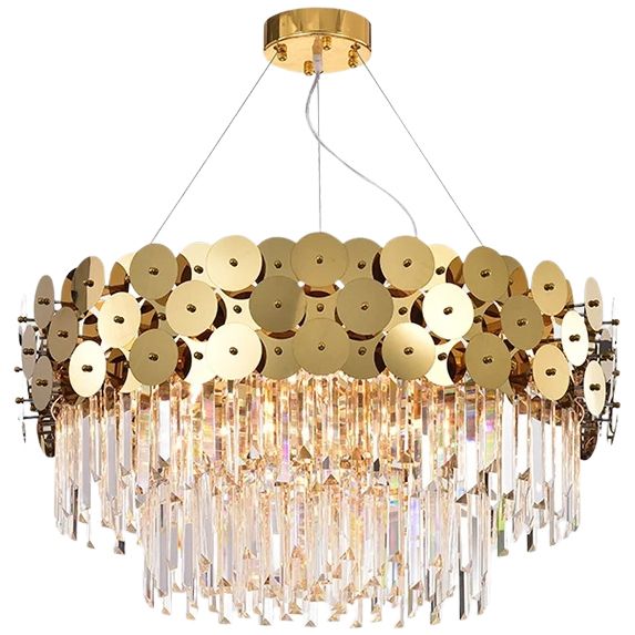 TOOLIGHT hängande taklampa APP1473-CP 60CM Guld 60x60x38cm