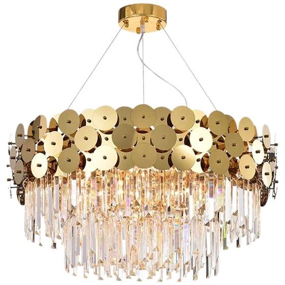 TOOLIGHT hängande taklampa APP1473-CP 60CM Guld 60x60x38cm