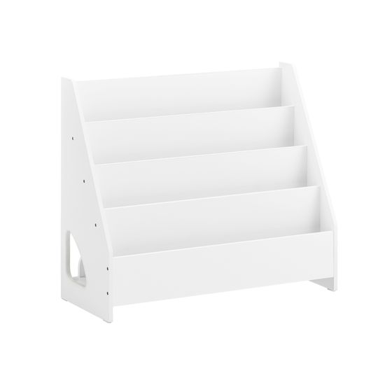 Bokhylla med fyra hyllor vit 70.0x30.0x60.0 cm KMB32-K-W