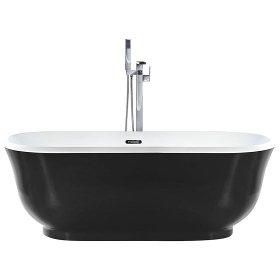 Fristående badkar TESORO 1700 x 770 mm Svart