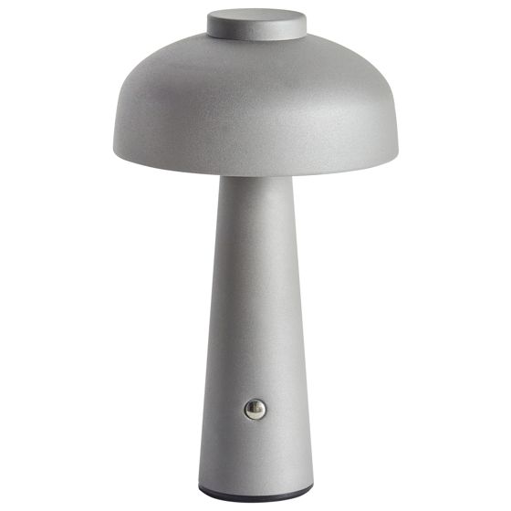 Trådlös LED-bordslampa AGUSAN med dimmer Metall Grå