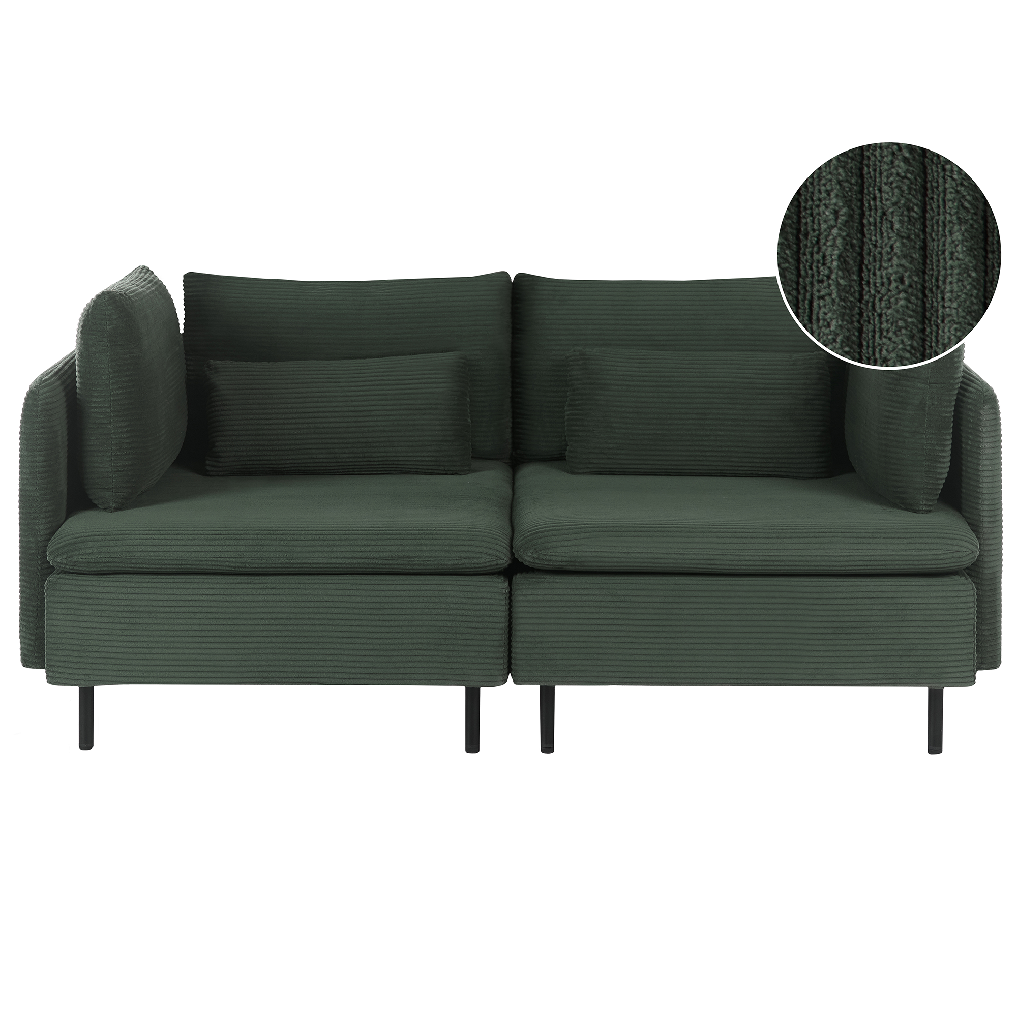 Modulsoffa 2-sits EGERIS Manchester Mörkgrön