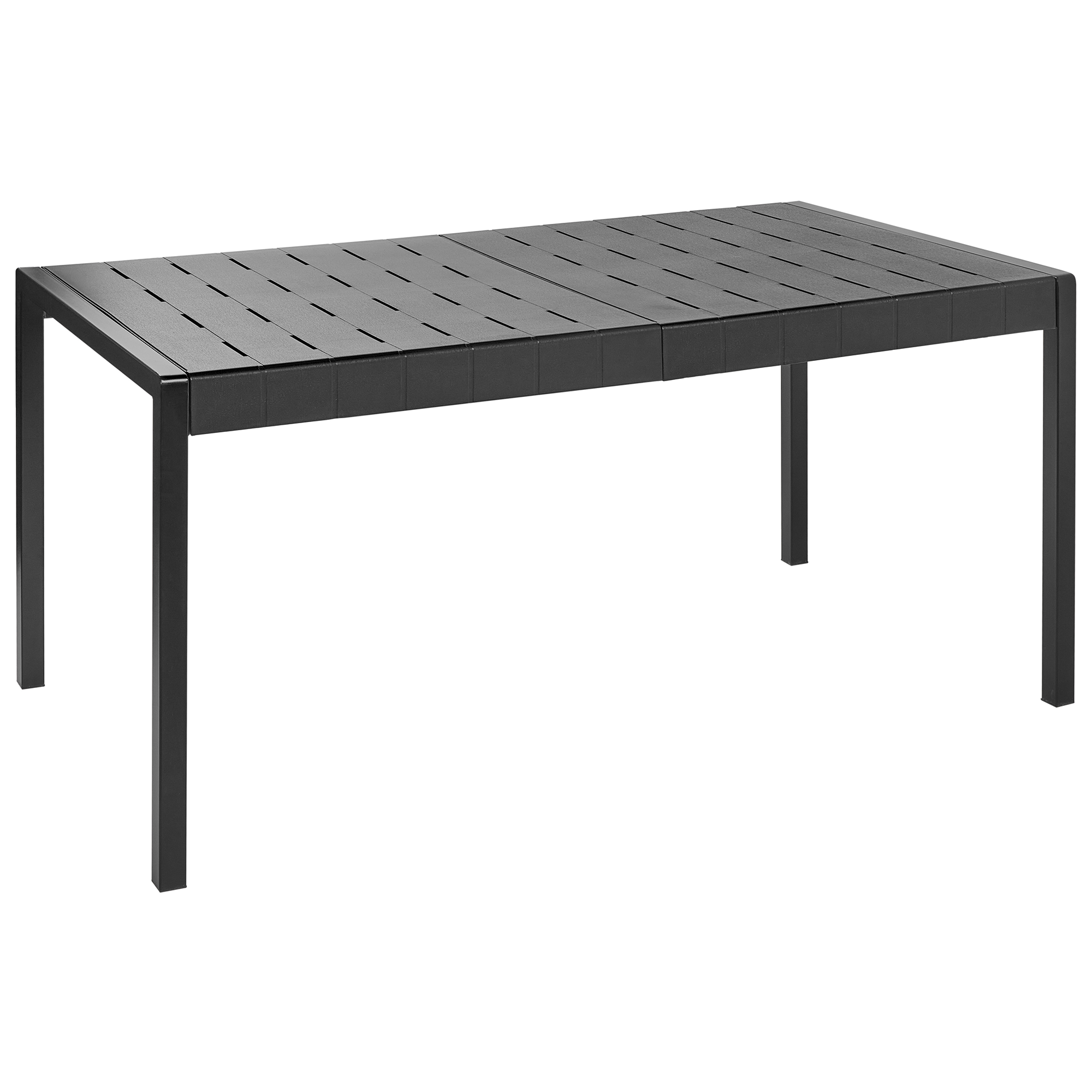 Trädgårdsmatbord BARTICA 154 cm 84 cm Svart