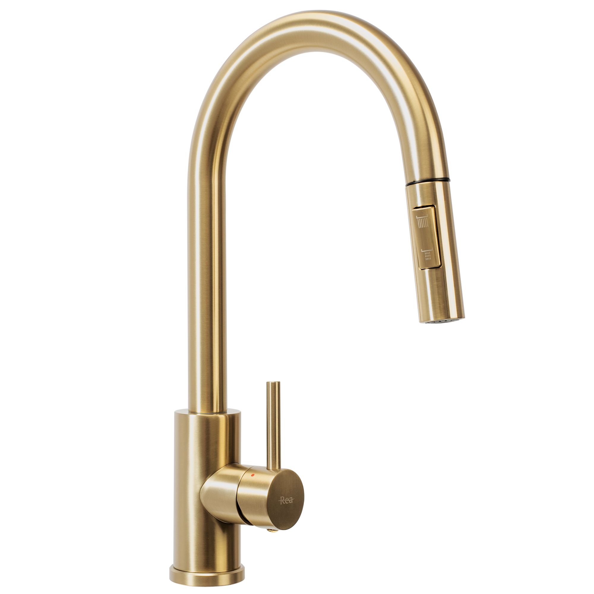 REA Köksblandare FRESH Borstat Guld, 25,5x5,5x39,5cm