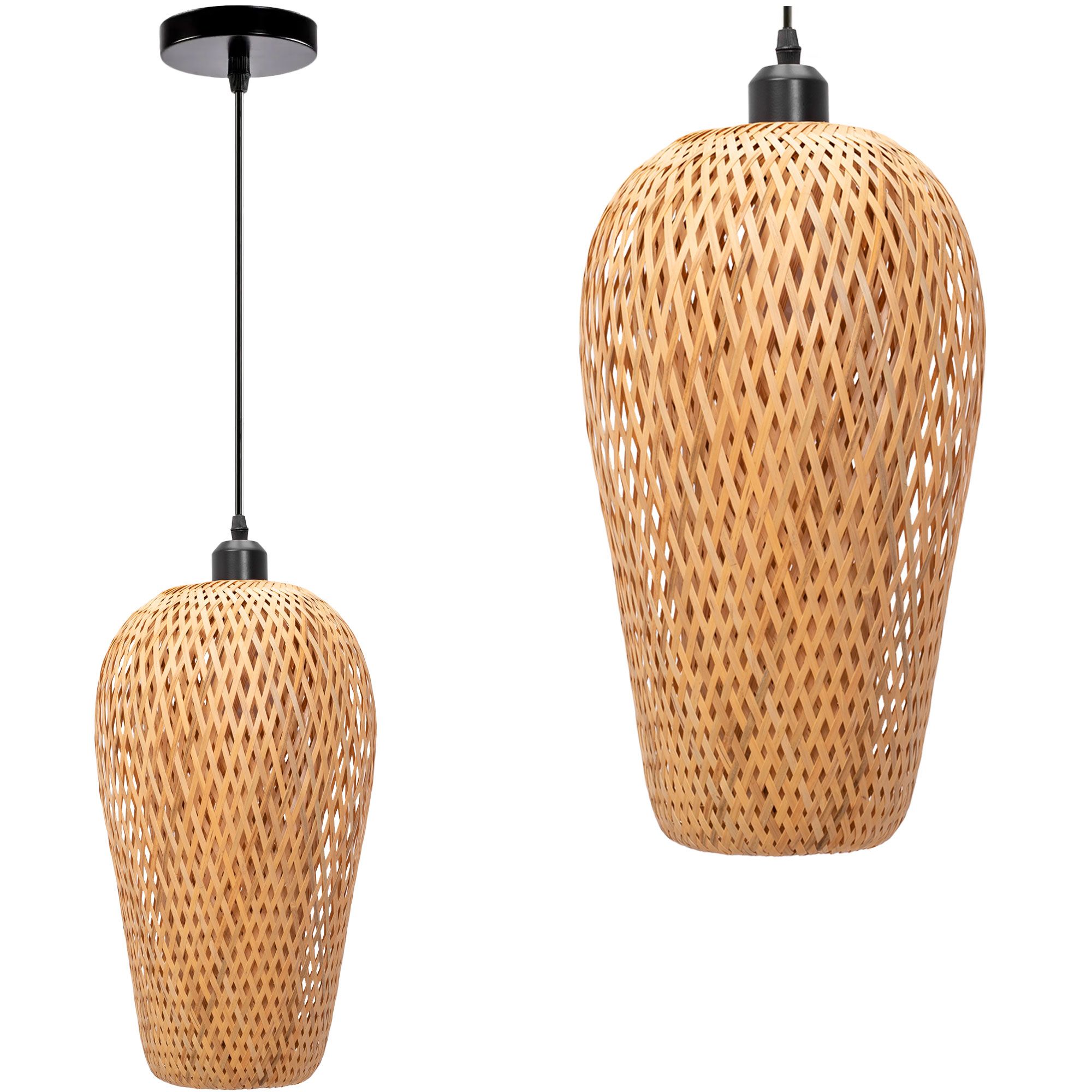 TOOLIGHT hängande taklampa APP986-1CP Brun 38x23x90cm