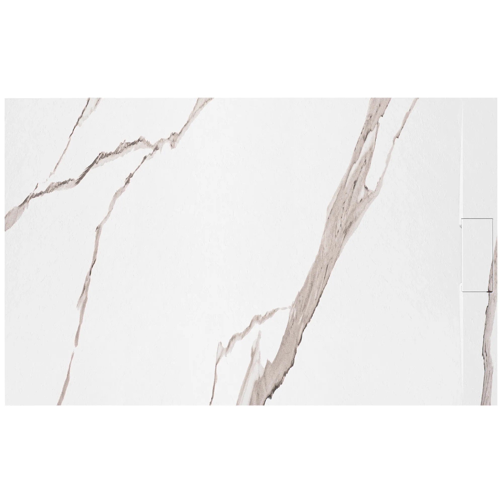 REA Duschkar BAZALT CARRARA 90x120 Vit, 120x90x2,5cm
