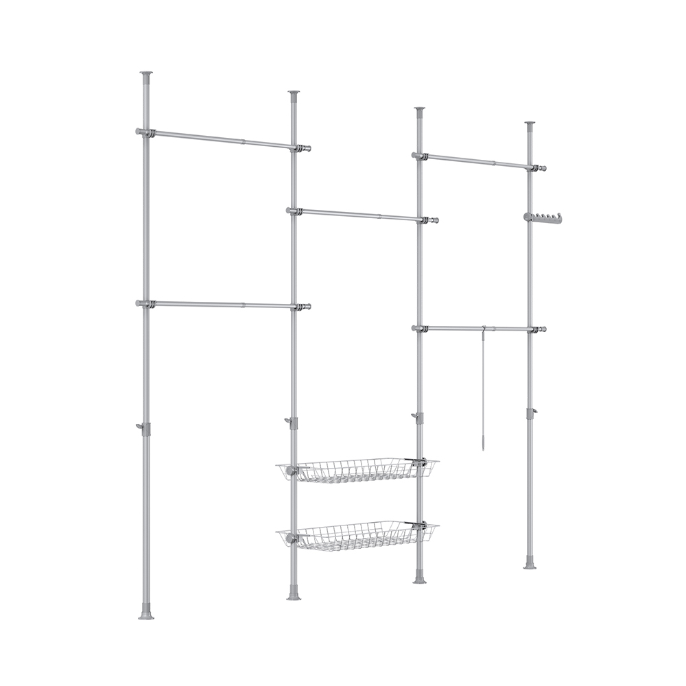 SoBuy Justerbar walk-in-garderob 311x37x295cm KLS04-II-HG