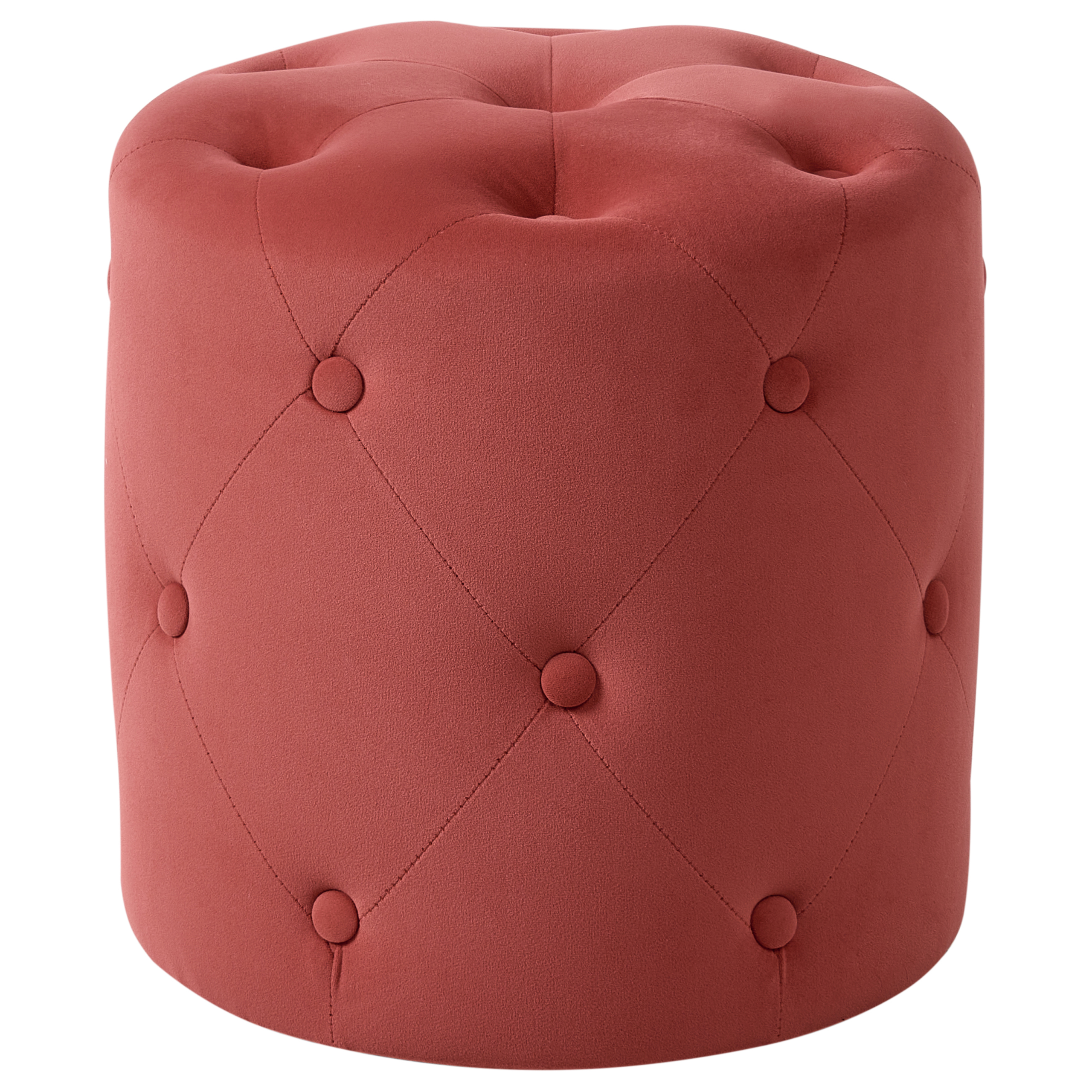 Sittpuff COROLLA Sammet Korall