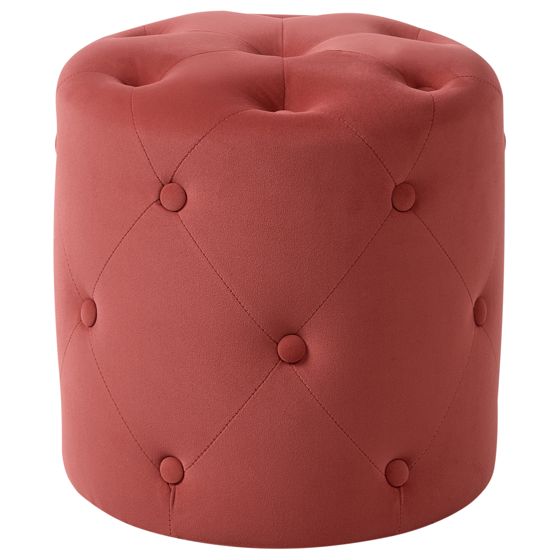 Sittpuff COROLLA Sammet Korall