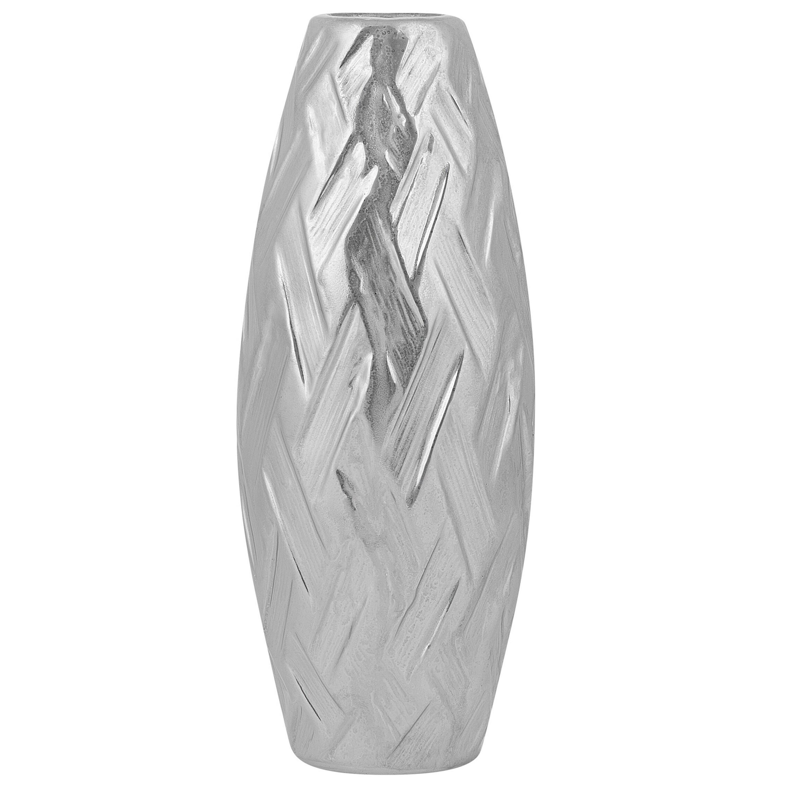 Dekorationsvas ARPAD 33 cm Stengods Silver