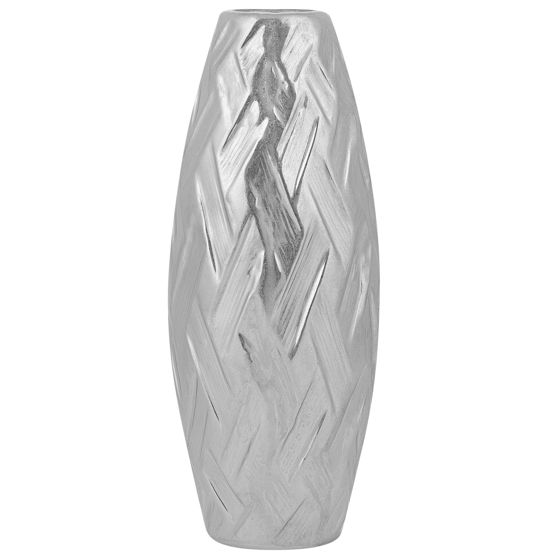 Dekorationsvas ARPAD 33 cm Stengods Silver