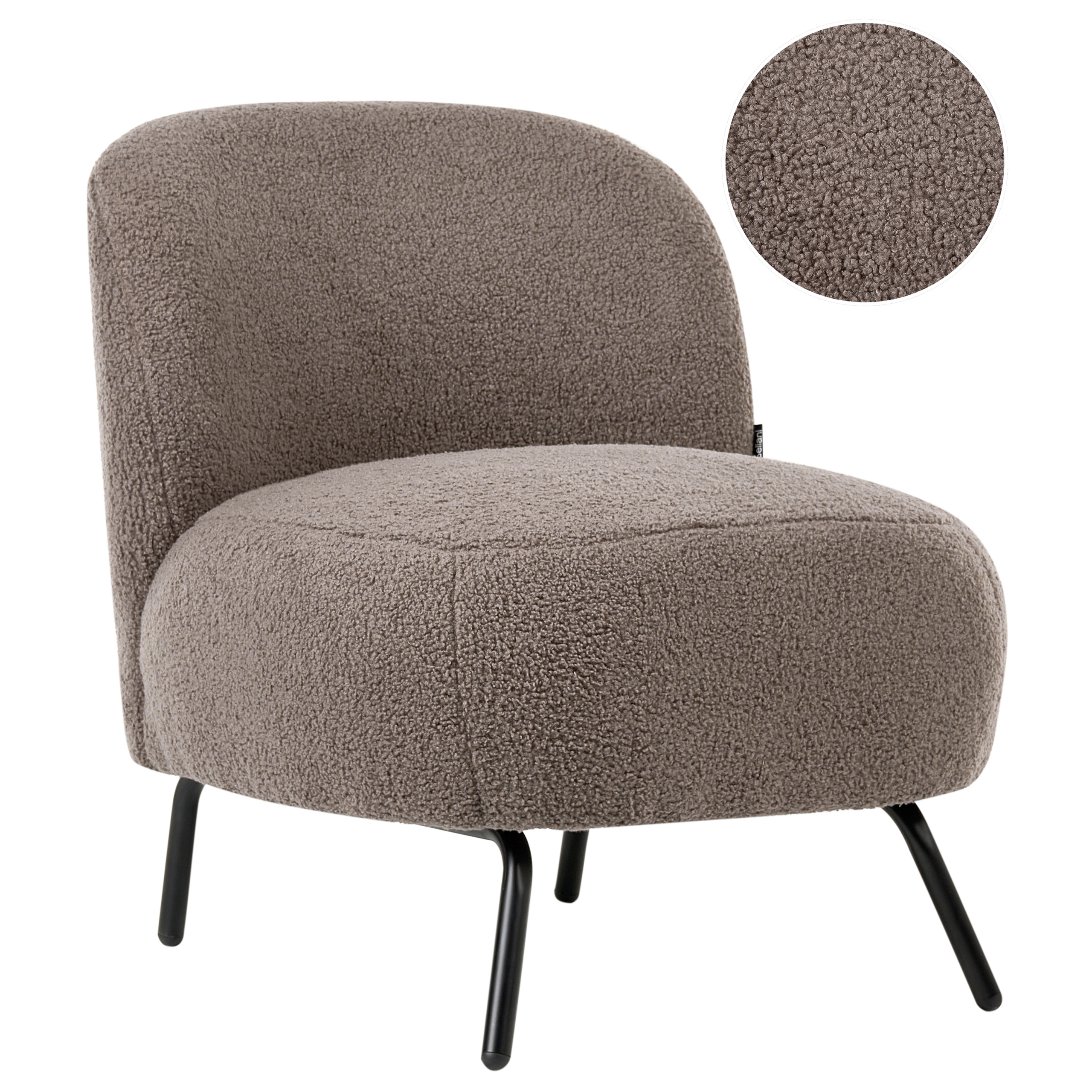 Fåtölj KUMLA Bouclé Taupe