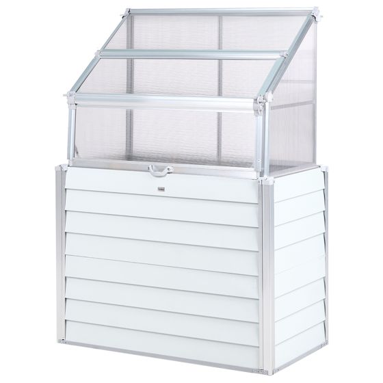Växthus för balkong NOVOLI 120 cm 62 cm Off-White