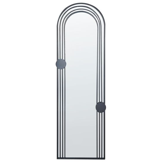 Väggspegel AJAIN 45 cm 146 cm Metall Svart