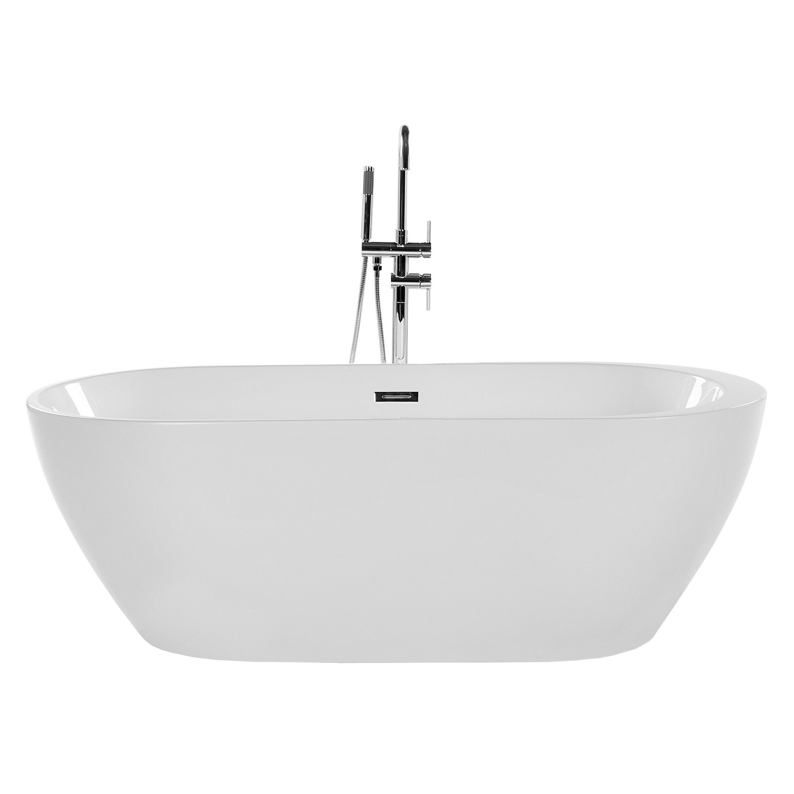 Fristående badkar NEVIS 1500 x 750 mm Vit